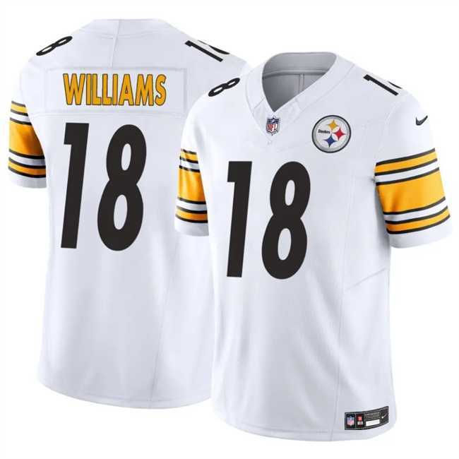 Men & Women & Youth Pittsburgh Steelers #18 Mike Williams White 2024 F.U.S.E. Vapor Untouchable Limited Stitched Jersey->pittsburgh steelers->NFL Jersey